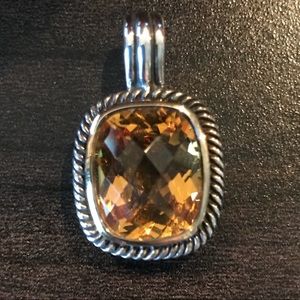 Citrine Sterling Silver Pendant